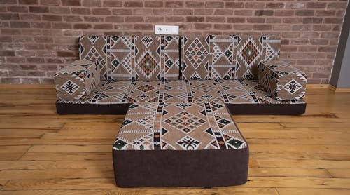 High-Quality Single Sofa Set, Arabic Sofa Set, Arabic Majlis, Moroccan Sofas, Ottoman Couches, Corner Sofa, Modular Sofa, Cozy Sofa (Sofa + Ottoman)