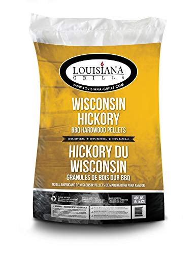 Louisiana Grills 55406 Wisconsin Hickory Pellets, 40-Pound (packaging may Vary)