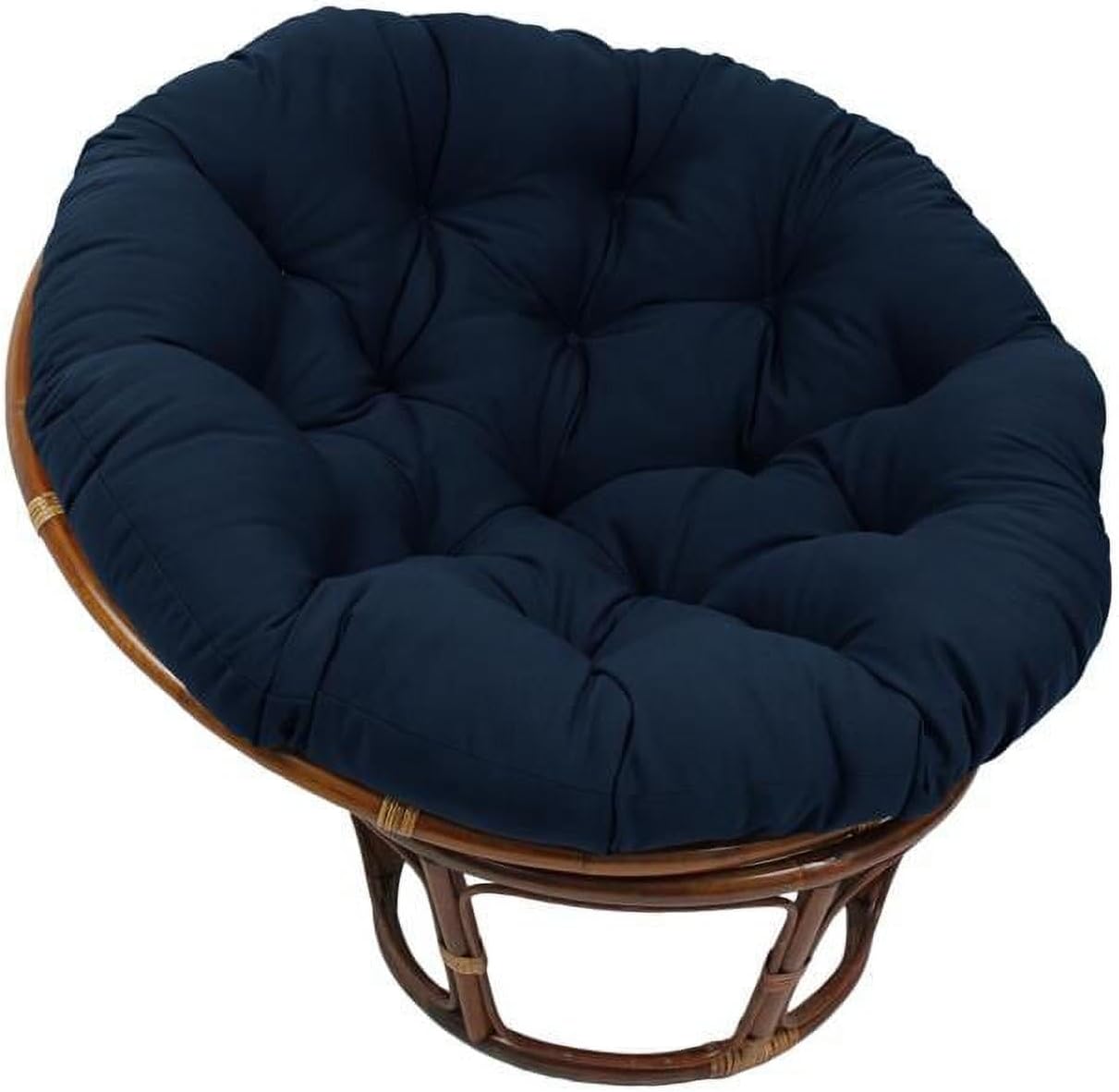 48 in. Solid Twill Papasan Cushion Navy