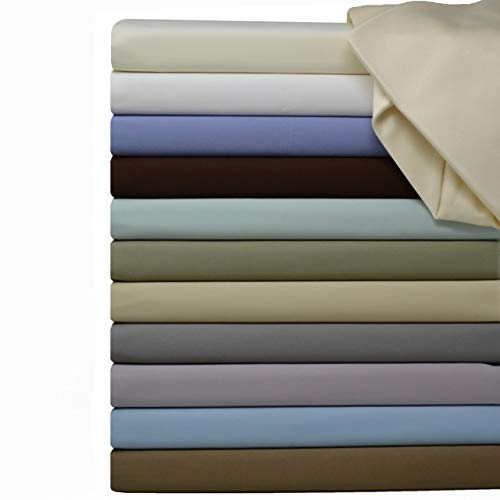 Royal Hotel Bedding Solid White 600-Thread-Count 4pc King Bed Sheet Set 100-Percent Cotton, Sateen Solid, Deep Pocket