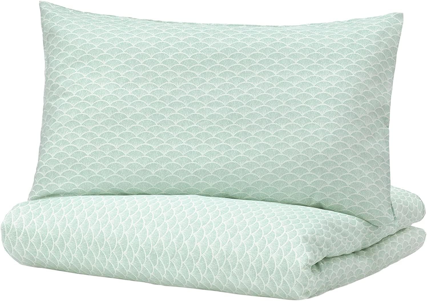 IKEA Ofelia Duvet Cover and Pillowcase(s), Light Turquoise Full/Queen (Double/Queen)