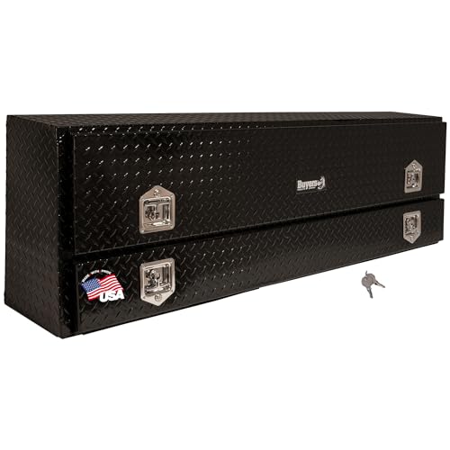 Buyers Products - 1705641 Contractor Toolbox With Bottom Drawers, Diamond Tread Aluminum, 72 Inches