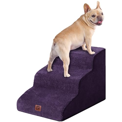 EHEYCIGA Curved Dog Stairs for High Beds 19.7