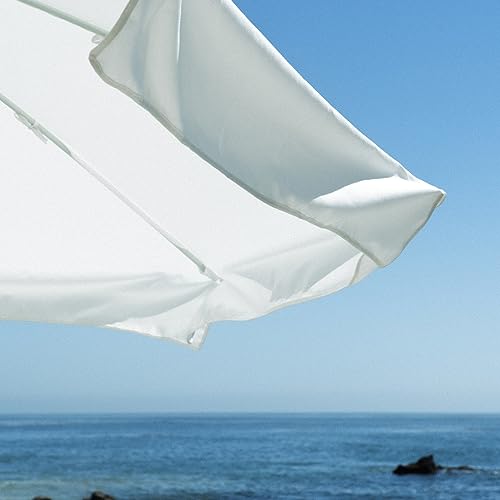 Business & Pleasure Co. Amalfi Umbrella - 7.2' Boho Beach Umbrella - Large & Sturdy Yet Lightweight - UPF 50+ UV-Resistant Canvas