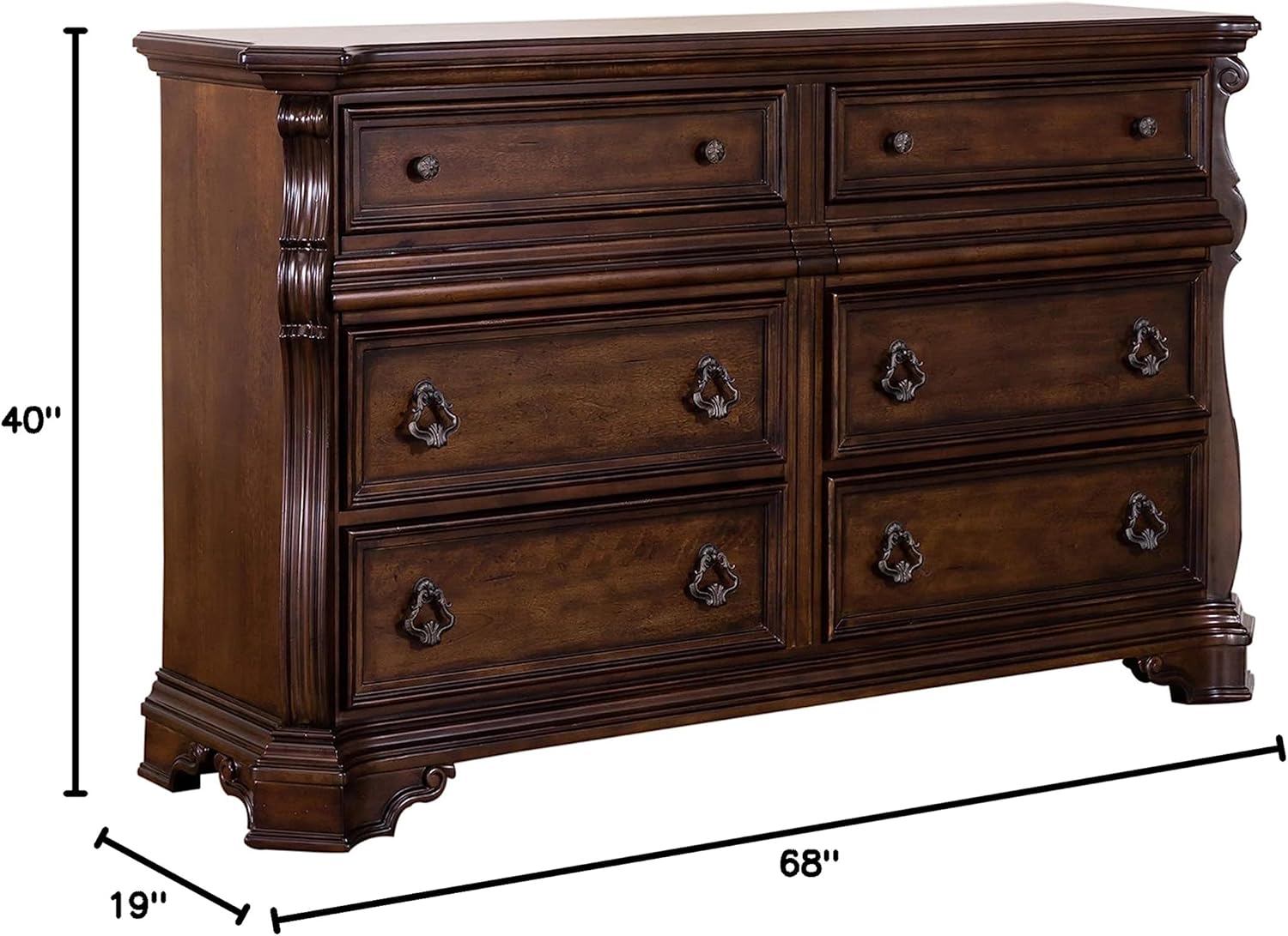 Liberty Furniture Industries Arbor Place 8 Drawer Double Dresser, 68