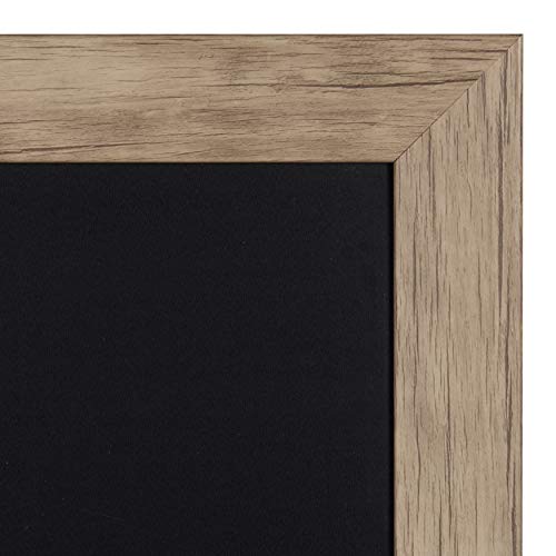 Beatrice Framed Magnetic Chalkboard, 18x27, Rustic Brown