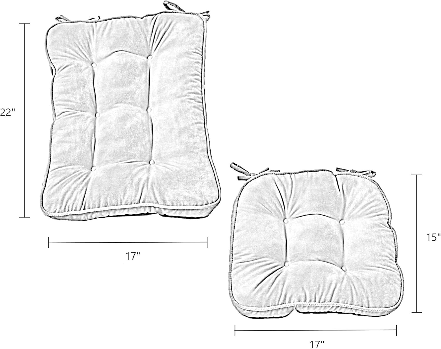 Greendale Home Fashions Standard Rocking Chair Cushion Hyatt Fabric, Burgundy