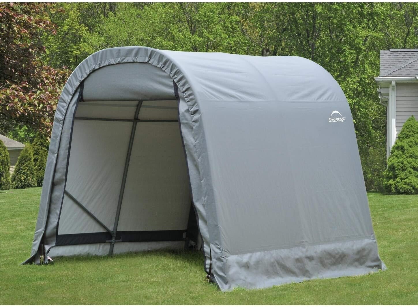 ShelterLogic Ultra Shed - Round Style, 8Ft.L x 8Ft.W x 8Ft.H, Model Number 76803