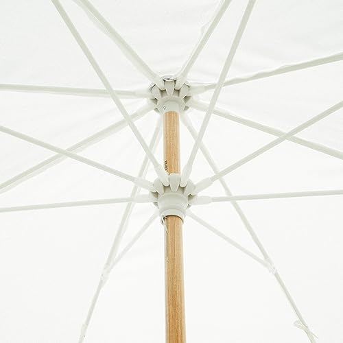 Business & Pleasure Co. Amalfi Umbrella - 7.2' Boho Beach Umbrella - Large & Sturdy Yet Lightweight - UPF 50+ UV-Resistant Canvas