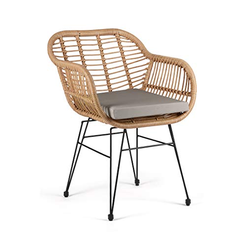 WestinTrends 3 Pc Set Furniture Wicker Rattan Patio Conversation Seating Chair with Cushions and Table for Indoor Outdoor, Balcony, Porch, Garden, Pool, Deck, Lounge, White