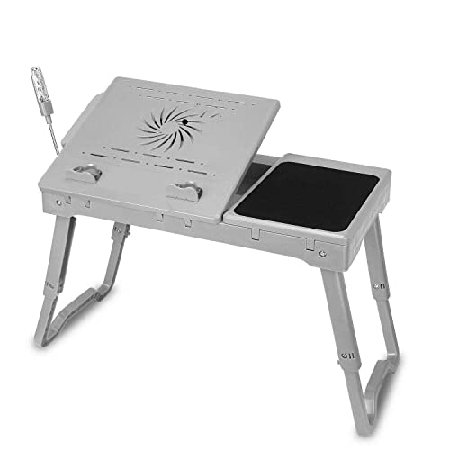 JHUS Portable Laptop Desk Folding Foldable Lap Tray Bed Adjustable Table Stand Laptop Stand Small Desk Laptop Stand for Desk Small Table Laptop Cooling pad Computer Stand Laptop Desk Tablet Stan