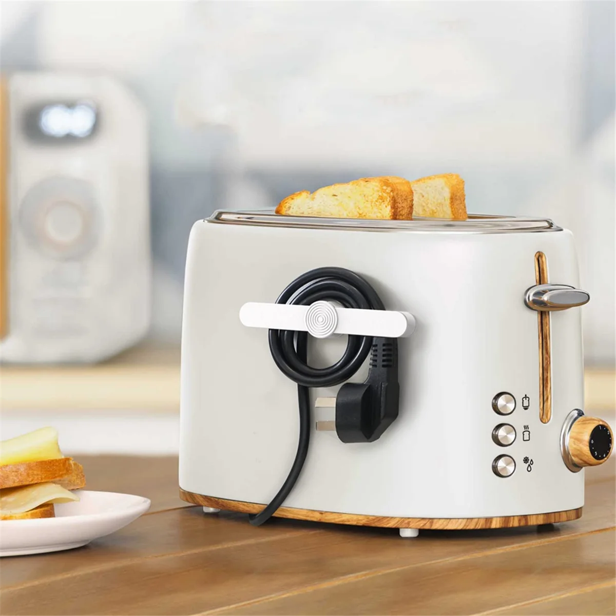 Cord Organize for Kitchen Appliances, 6Pack Appliance Cold Holder Keeper Winder Wire Organizer Stick on Home Mixer