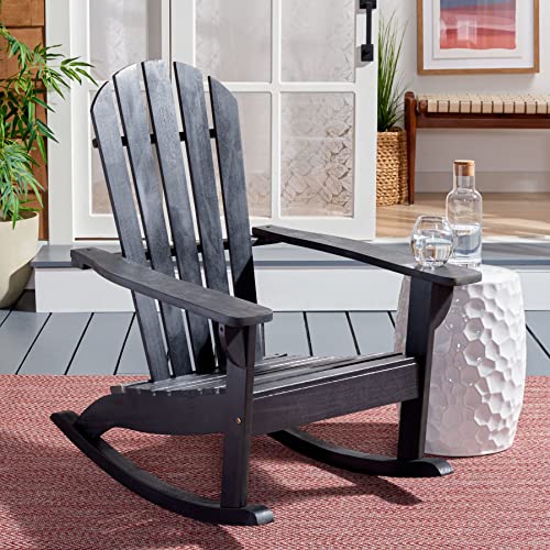 SAFAVIEH Outdoor Collection PAT7042 Chair, Black