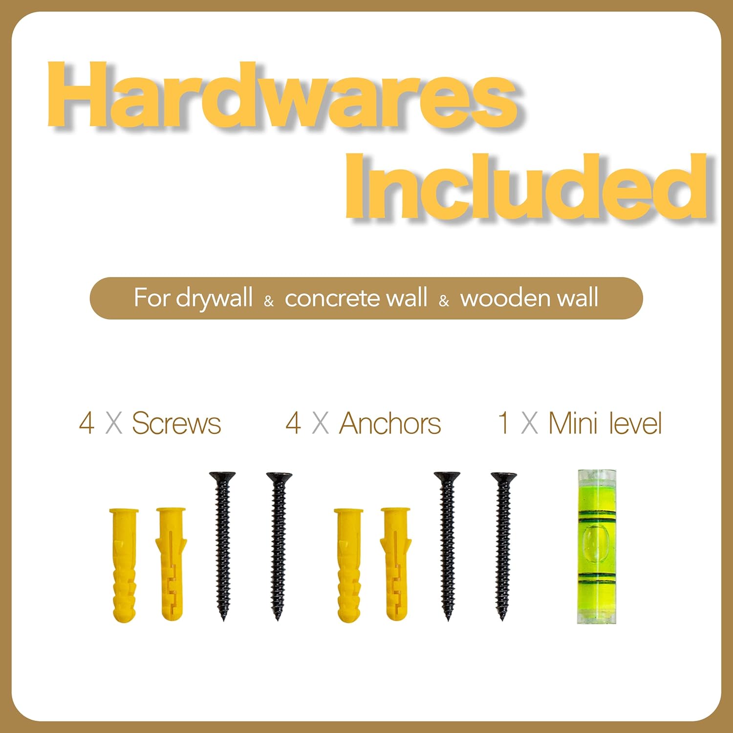 Wall Mounted Coat Rack 24 Inches with 6 Hooks - 2 Pack, Wall Coat Hooks Wall Hat Hanger, Satin Nickel & White