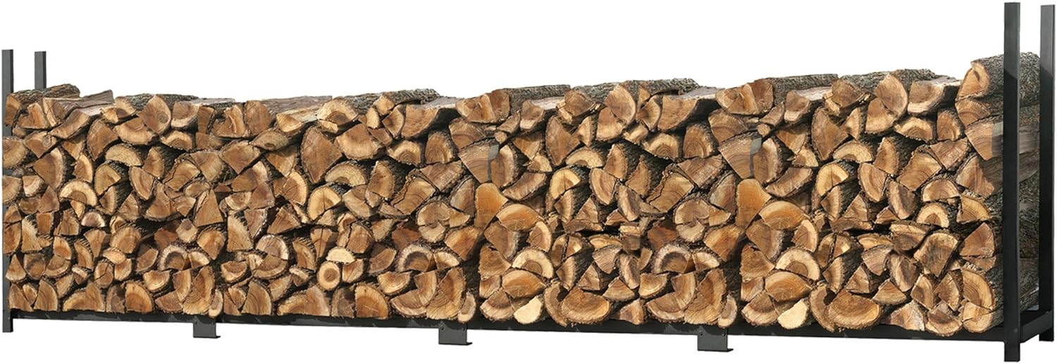ShelterLogic 16' Firewood-Rack-in-A-Box All-Season Ultra Duty Steel Premium Firewood Rack Without Cover