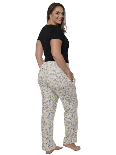 Disney Womens Lounge Pants Pajama Bottoms All Over Print Cotton