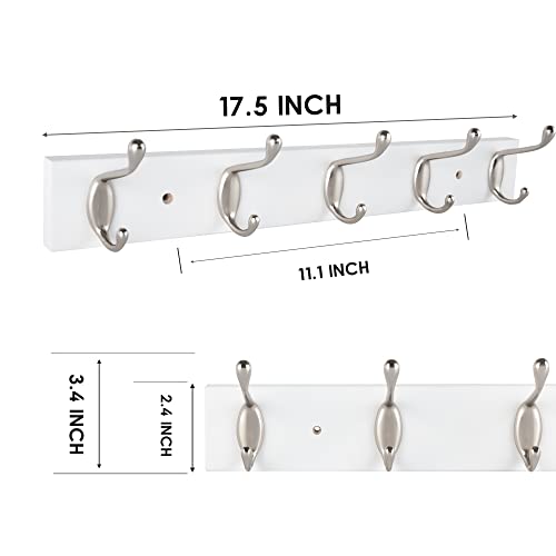 Coat Rack Wall Mount, Wall Coat Hanger (Walnut, 1 Pcs)