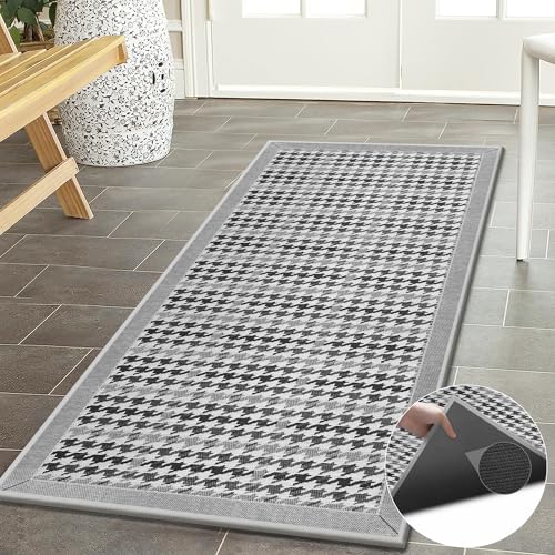 GOYLSER Front Door Mat Outdoor Entrance, Gray Fall Outdoor Mats for Front Door, Inside Entryway Mat Non Skid Washable Door Mat Inside Entry Mat, Outdoor Doormat Inside Entrance, 26x36 Inches, Lantern