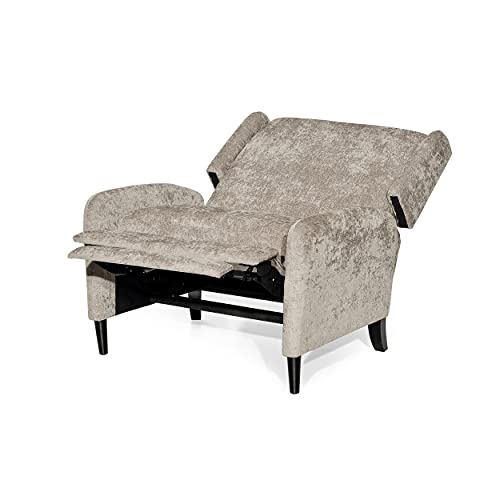 Christopher Knight Home Drache Recliner, Gray + Dark Brown