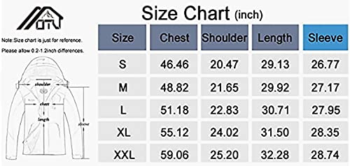 OTU Men's Waterproof Ski Jacket Snowboarding Windbreaker Warm Winter Hooded Mountain Snow Coat