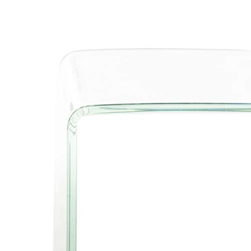 Safavieh Home Crysta Clear and Blue Ombre Glass Console Table