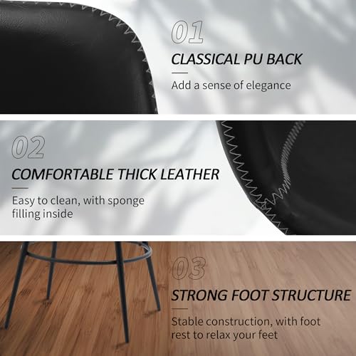 Swivel Counter Height Bar Stools, Armless 26