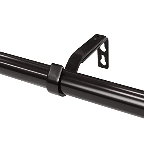 LUMI Decorative Drapery Single Rod Set (1 in.) with Cage Finials (Oil Rubbed Bronze, 72