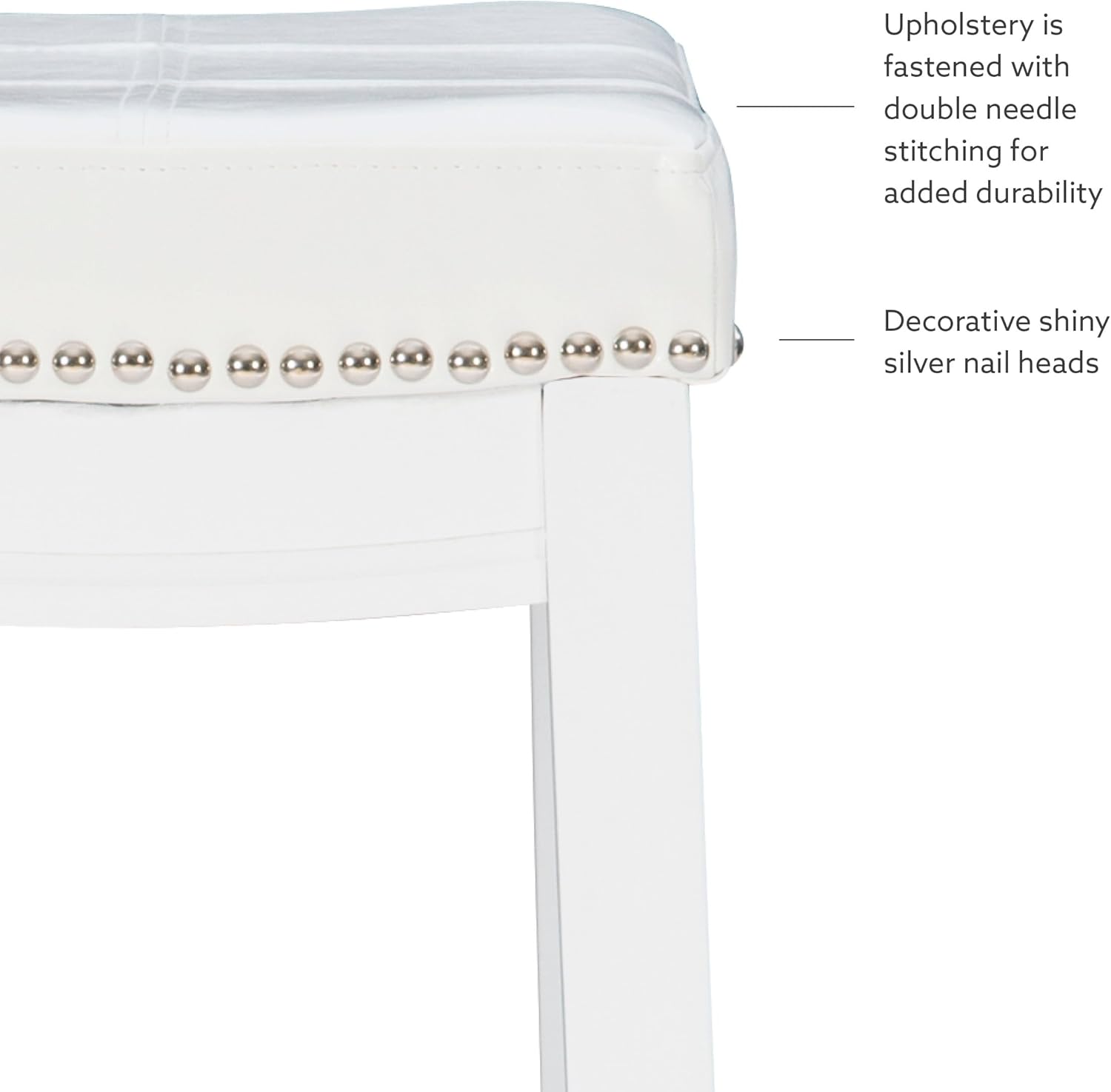 Linon Claridge White 32.25