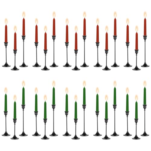 Sziqiqi Gold Candlesticks Holder for Table Centerpiece - Set of 3 Taper Candlestick Holders Brass Metal Candle Stick Holders for Wedding Dining Table Fireplace Mantel Party