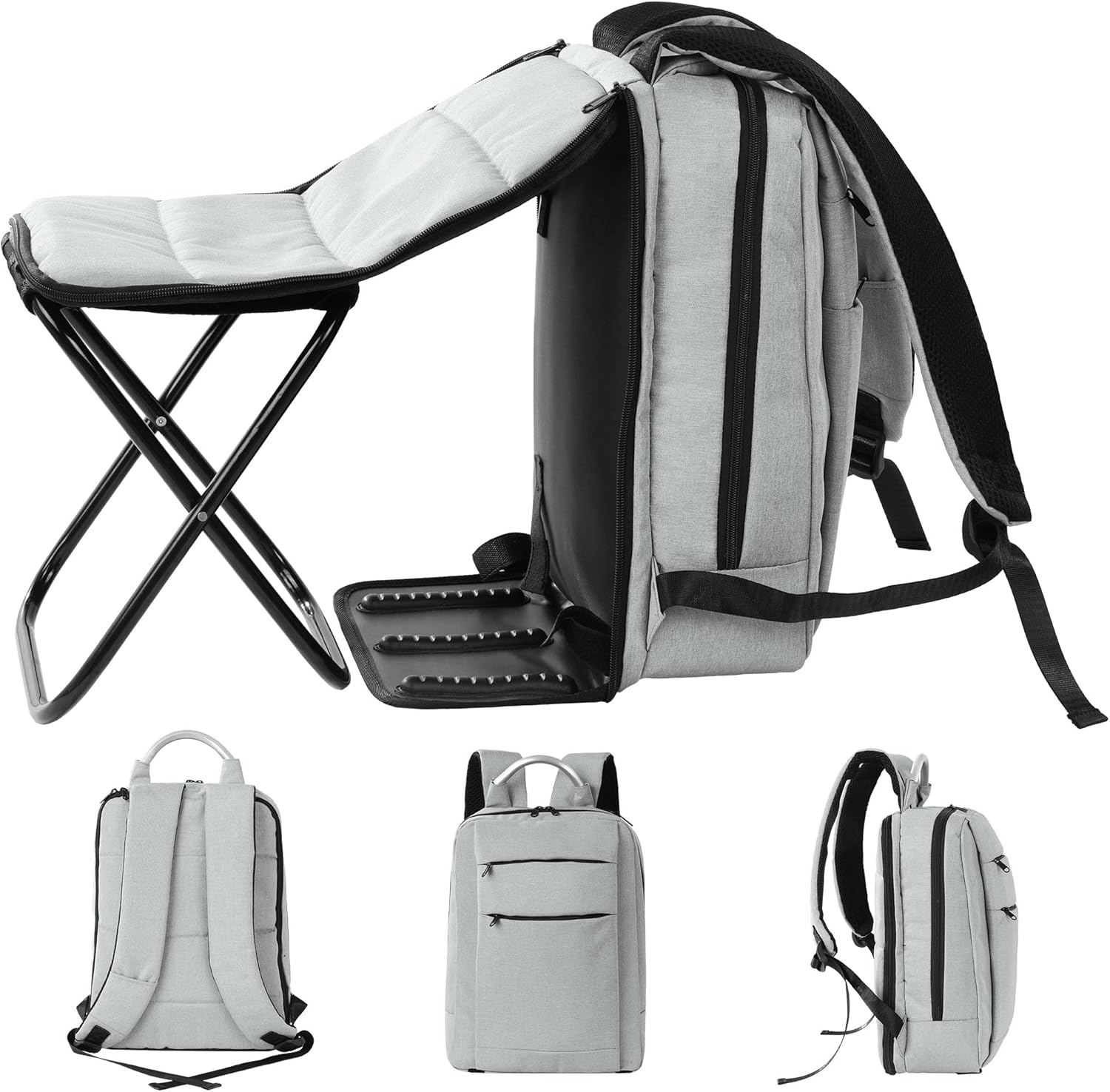HOMBYS Backpack Cooler Chair for Adult, Poratable Folding Stool, Backpack and Seat Combo for Fishing, Camping, Outdoors Hiking Hunting Travel, Backpack and Seat Combo,