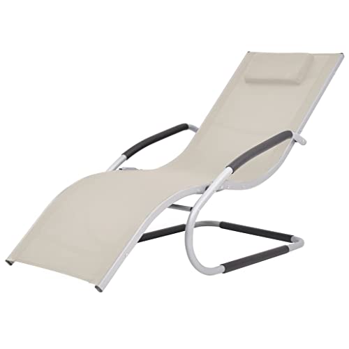 Sun Lounger hammock chair,lounge chair,patio lounge chairs,christopher knight outdoor furniture,outdoor chaise lounge,outdoor lounge chairs set of 2,with Pillow Aluminum and Textilene Cream