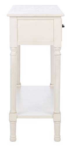 Safavieh Home Collection Ryder Black 2-Drawer Bottom Shelf Console Table CNS5719B, 0