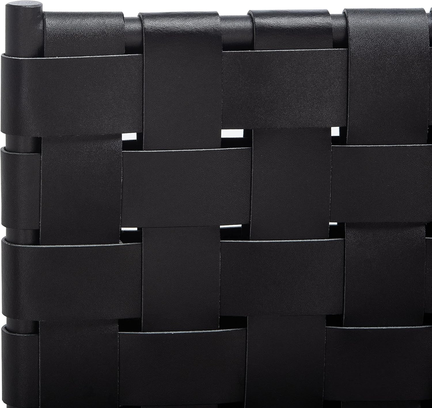 Safavieh Home Collection Wesson Black Woven Leather Dining Chair (Set of 2) -Fully Assembled DCH3005F-SET2