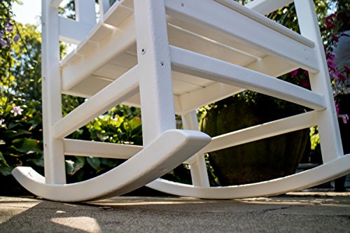 POLYWOOD Vineyard 3-Piece Rocking Set (White)