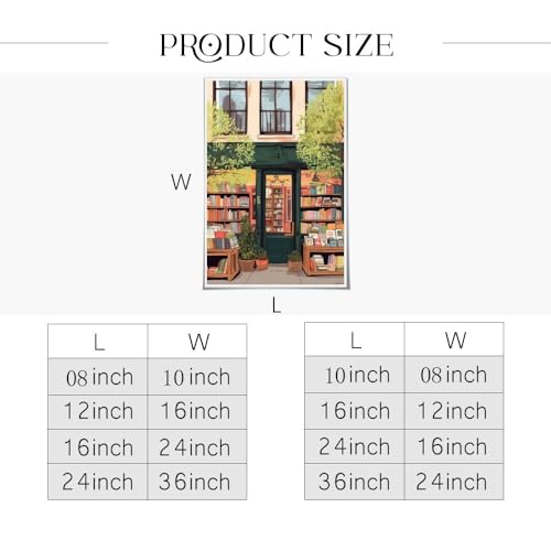 BLHESGO When In Doubt Go To The Library Reading book Poster Canvas Poster Bedroom living room Home Wall Decor Aesthetics Poster 12x16inch Unframed