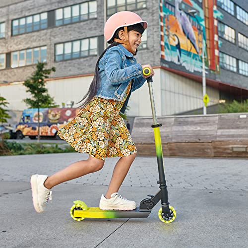 Jetson Juno Folding Kick Scooter| Easy Folding Mechanism | Light-Up Wheels | LED Lights in Deck | Rear Foot Brake | Ages 5+