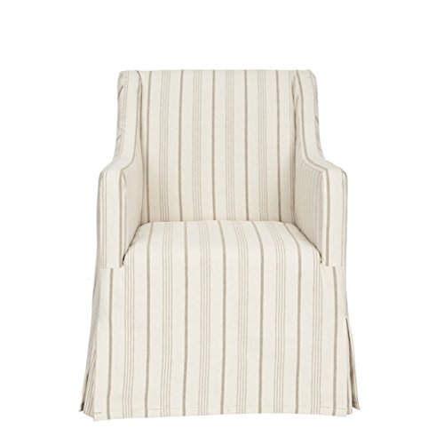 Safavieh Mercer Collection Carson Slipcover Side Chair, Beige