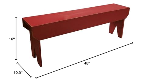 Sawdust City 4 foot Wood Bench (Unfinished Pine)