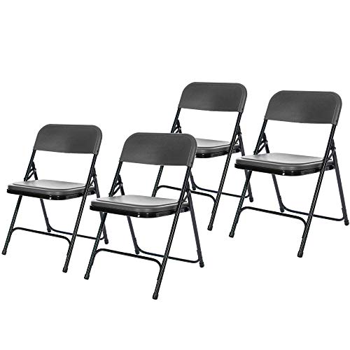 Premium Lightweight Plastic Folding Chair, White