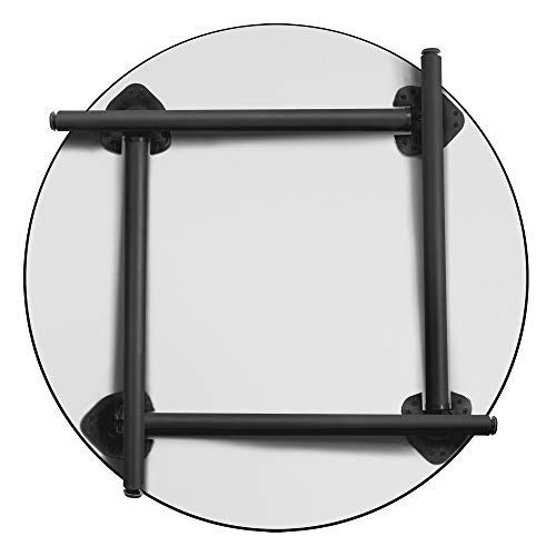 Regency Round Folding Breakroom Tables, Medium, Grey/Black