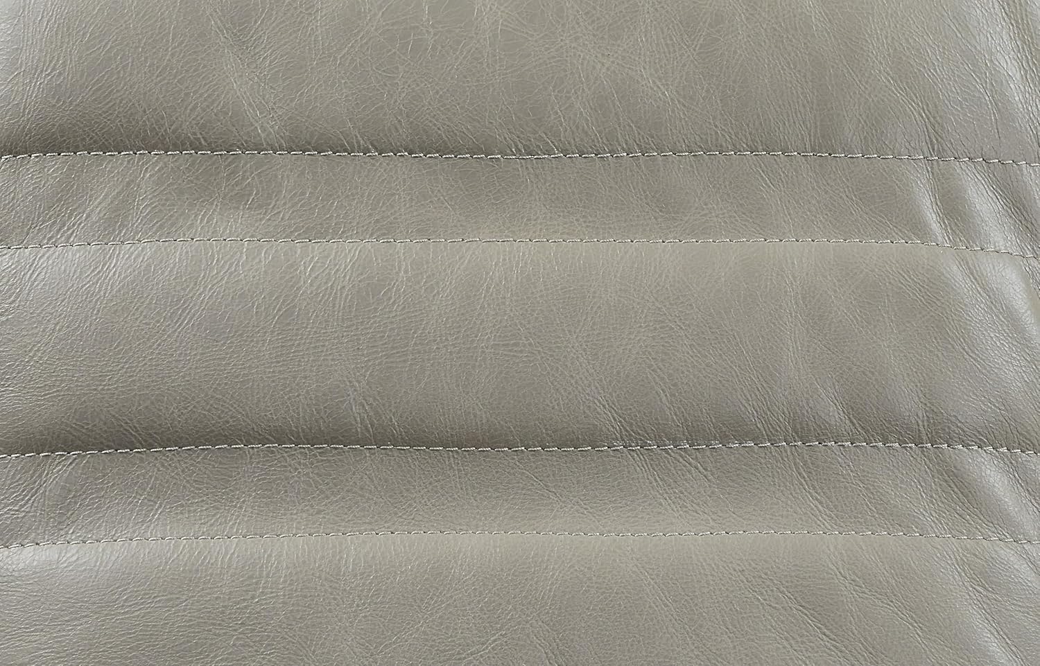 Acme Piran Top Grain Leather Accent Chair with Swivel in Twilight Gray