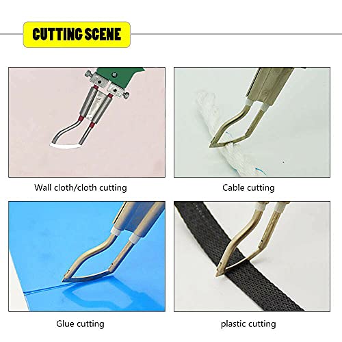 JIADING 110V 60W Electric Hot Knife Ribbon Rope Cutter Melting Fabric Cloth PVC Rope Nylon Rope Healing Cutting Kit (Cutter)