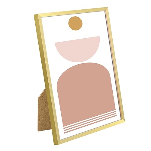 upsimples 8x10 Picture Frame Set of 3, Made of High Definition Glass for 8x10 White Frames, Wall and Tabletop Display Thin Border Photo Frame for Home Décor