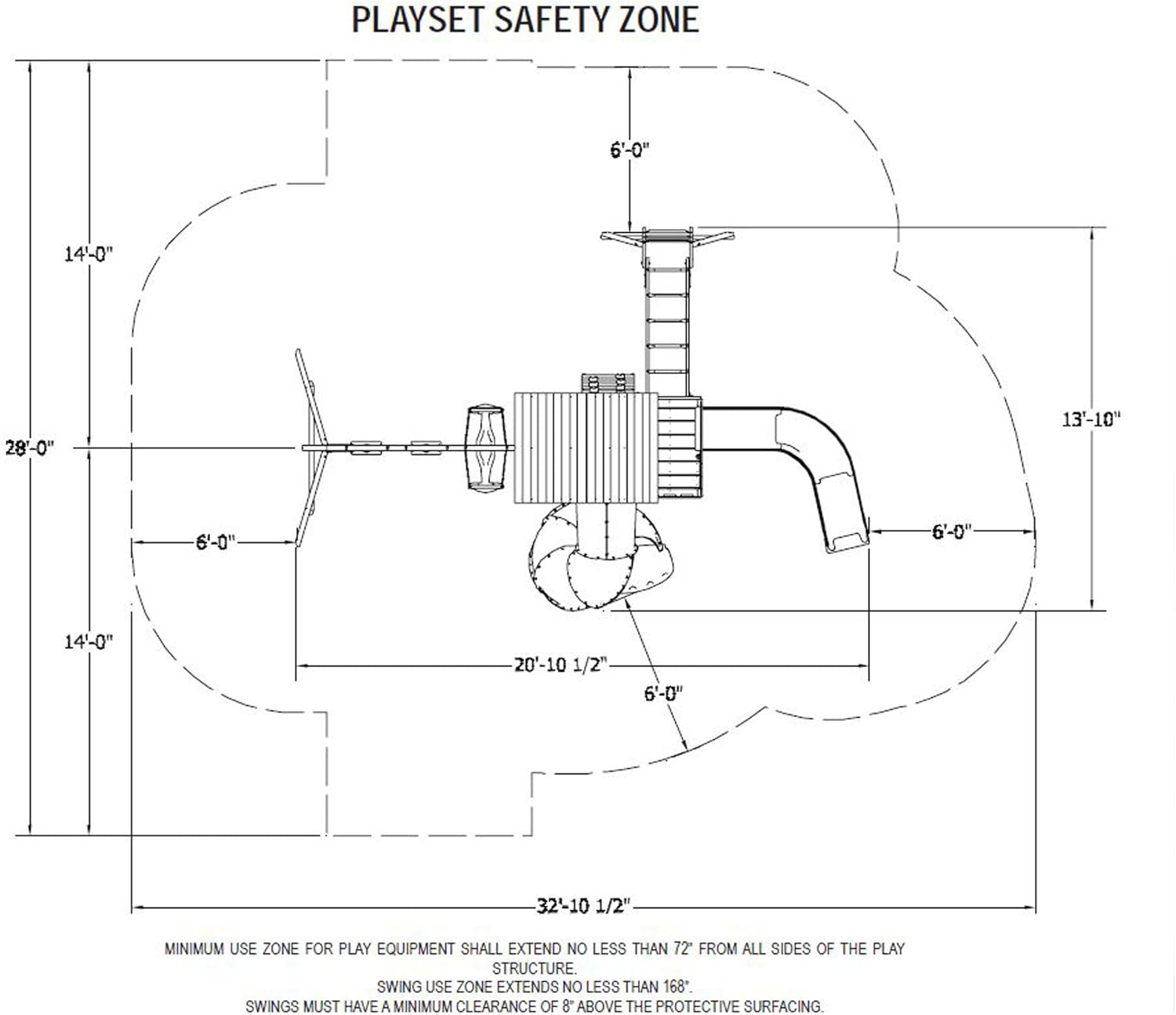 Swing-N-Slide Grandview Twist Play Set with Two Slides, Two Swings, Monkey Bars, Glider and Climbing Wall
