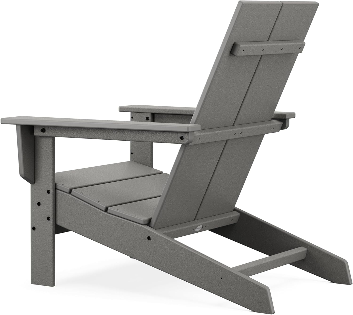 POLYWOOD Contemporary Modern Oversized Adirondack Teak Chair
