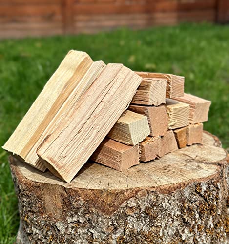 Savory Blend 5 Inch Universal Cooking Firewood - 14lbs. ~1000cuin Premium Kiln Dried Cooking Wood for Grills, Smokers and Ooni, Solo, Bertello Pizza Ovens (Savory Hardwood Blend)