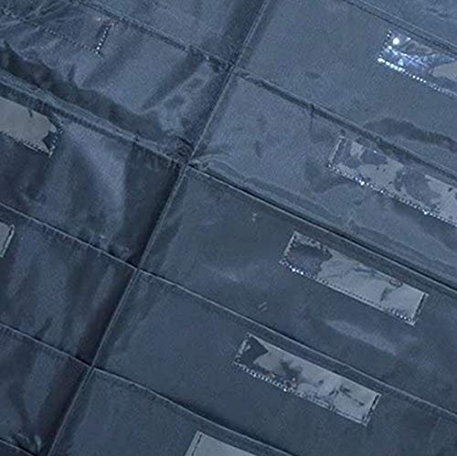 Hanging File Holder Organizer Rack, 10+10 Pocket Chart File Folders, Wall Mount, 10 Tier Folder Frame Hang Desk File, Calendar, Expanding File, Home Decor Shelf Bathroom, Rustic Bedroom, Board, Black