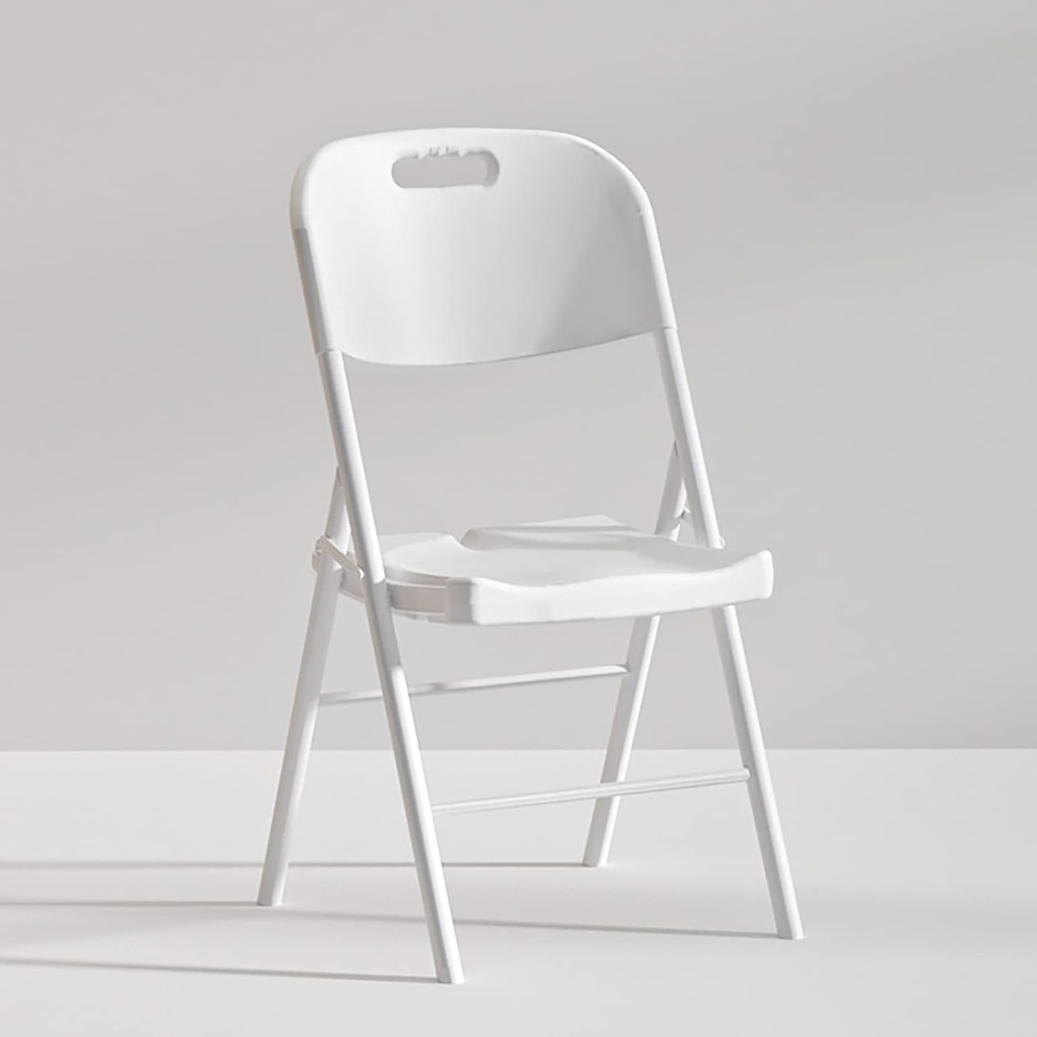 Series Plastic Folding Chair - White - 300LB Weight Capacity Comfortable Event Chair-Lightweight Folding Chair