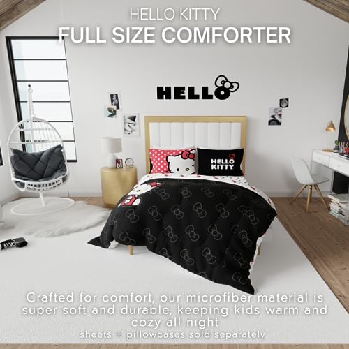 Franco Collectibles Hello Kitty Bedding Super Soft Cozy Microfiber Reversible Comforter, Twin, (Officially Licensed Product)