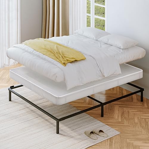 7.5 Inch Twin XL Easy Assembly, Sturdy Mattress Foundation, Strong Steel Metal Frame, Black Box-Springs